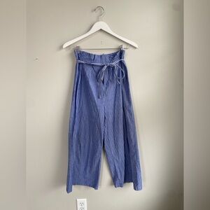a new day Spring Blue Striped Wide Leg Pants